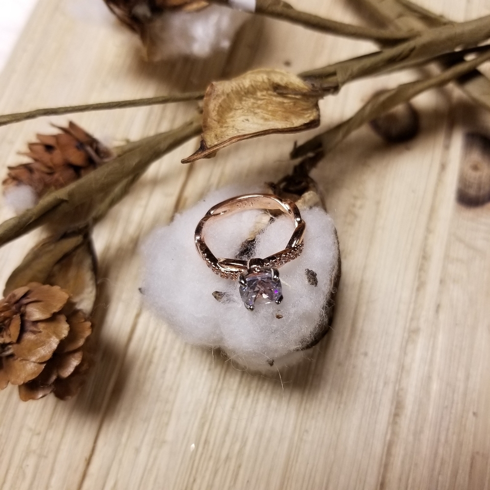 🚨🚨HOST PICK🚨🚨BEAUTIFUL!! Round Rose Gold & Silver ring with CZ's💍💍 - Picture 11 of 11